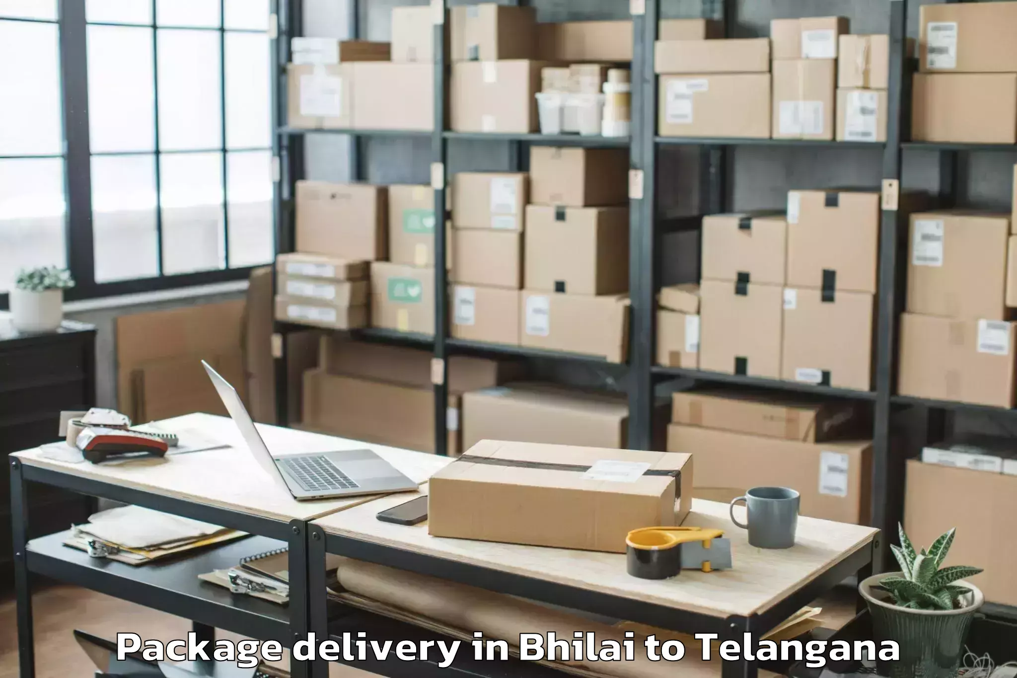 Trusted Bhilai to Mancherial Package Delivery